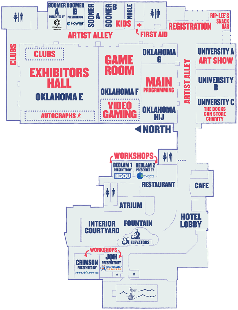 Soonercon 34 Map Soonercon 34 Map